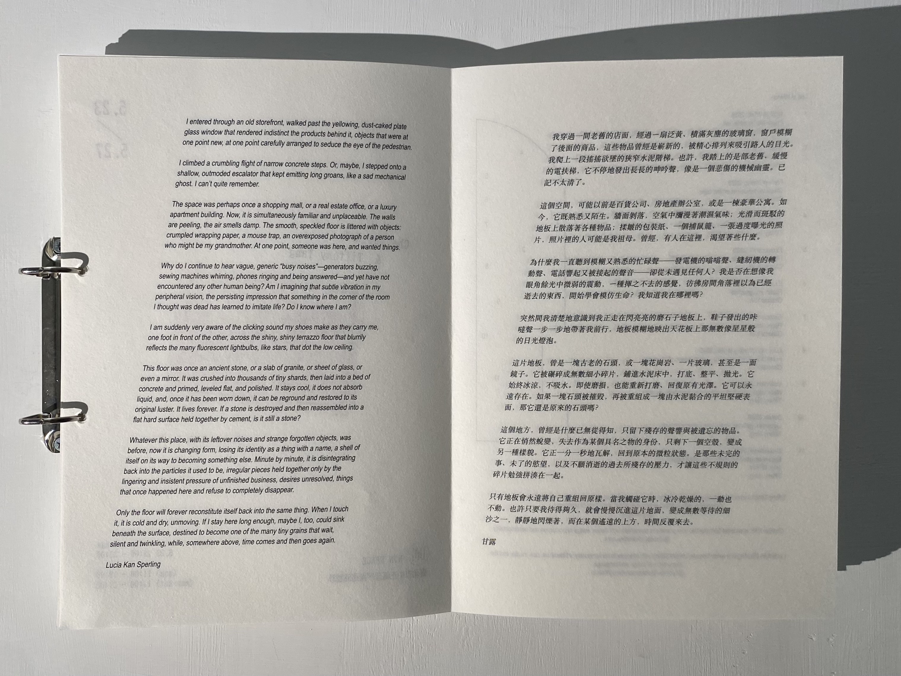 Every Grain is Shining Text